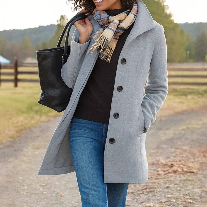 Ava™ - Elegant soft trench coat