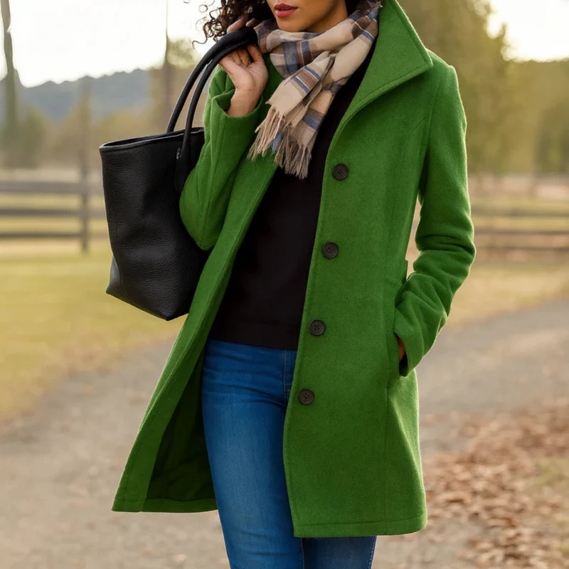 Ava™ - Elegant soft trench coat