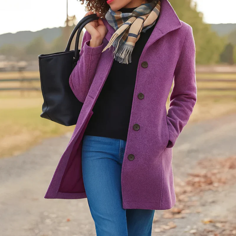 Ava™ - Elegant soft trench coat